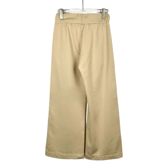 Fendi Beige Drawstring Straight-Leg Trousers W/ Logo Trim Size 36 - Picture 2 of 7